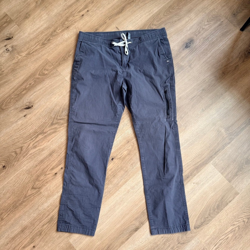 Vuori Ripstop Pant Charcoal Grey Organic Cotton Stretch Straight Leg VW401‎ XL